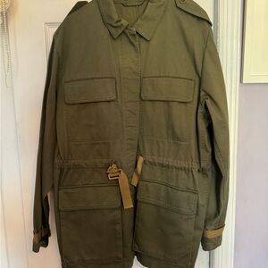 Theory Green Military Field Jacket